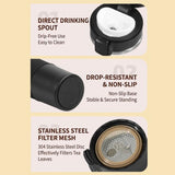450ml SUS304 Leakproof Travel Tumbler in five colours on a clean tabletop display_corporate gifts singapore