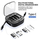 Matte black OmniCharge 60W Retractable Universal Travel Kit with adapters and SIM tool in a compact case_customised corporate gifts singapore