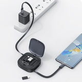 Matte black OmniCharge 60W Retractable Universal Travel Kit with adapters and SIM tool in a compact case_customised corporate gifts singapore
