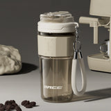  650ml Dual-Sip Aesthetic Travel Bottle in matte olive green with woven carry strap_Water Bottle Singapore