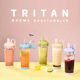850ml Tritan Boba Tumbler with Straw | Spill-Proof_personalised corporate gifts