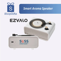 EZVALO Smart Aroma Speaker with sleek modern design on desk