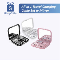All In 1 Travel Charging Cable Set w Mirror