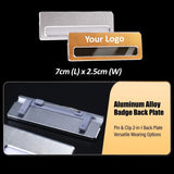 AluminiumAlloyReusableNameTag_Customised Corporate Gift