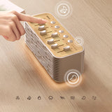 Compact wireless speaker with integrated ambient lighting feature