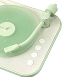 Elegant Moon Vinyl aroma speaker emitting mist with retro aesthetic