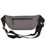 Water-Resistant Travel Waist Pouch (BW-3031) in black with streamlined front panel for commuting_custom corporate gift