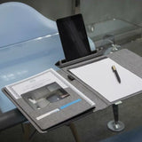 Grey BrandChargerNotyFolioEco Sustainable Business Organizer with integrated phone stand and A5 notebook corporate gift