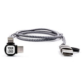 Multi-device charging cable with braided design