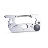 Multitool carabiner with various tools 