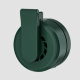 The back view of the green fan