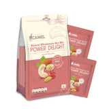 Camel Natural Wholesome Nut Mix Power Delight packaging on a white background