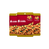 Two packages of Camel brand snacks on a white background