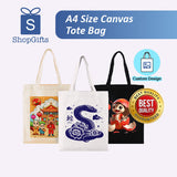 A4 Size Canvas Tote Bag