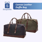 Canvas Leather Duffle Bag