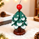 Christmas Tree Wooden Coster Set