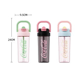 Chilled Coca-Cola Summer Cup with ice cubes and condensation, set against a vibrant sunny background, ideal for summer refreshment.