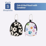 Compact Coin & Earbud Pouch with Carabiner Clip_ Corporate Gifts Singapore