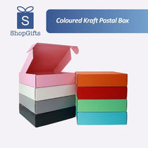 Coloured Kraft Postal Box