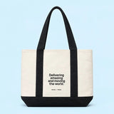 Mini Canvas Tote Bag (Trader Joe’s Style)