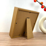 Creative Coins Storage Frame Coin Display in light wood frame with gold coins _corporate gifts