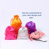 Custom Print Silk Drawstring Pouch