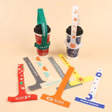 Customizable T-Shape Non-Woven Cup Carrier - Eco-Friendly _Coporate Gifts Supplier Singapore