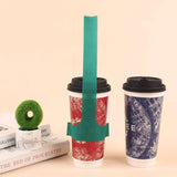Customizable T-Shape Non-Woven Cup Carrier - Eco-Friendly _Coporate Gifts Supplier Singapore