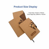 Eco Fleu notebook made from recycled coffee grounds, featuring a textured eco-friendly cover.