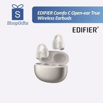 White Edifier Comfo C Open-Ear Wireless Earbuds with charging case_customised corporate gifts singapore