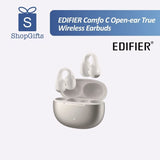 White Edifier Comfo C Open-Ear Wireless Earbuds with charging case_customised corporate gifts singapore