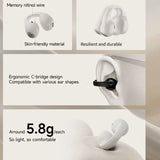White Edifier Comfo C Open-Ear Wireless Earbuds with charging case_customised corporate gifts singapore