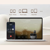 White Edifier Comfo C Open-Ear Wireless Earbuds with charging case_customised corporate gifts singapore