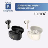 Sleek Black and White Edifier X5 Pro ANC Wireless Earbuds with Charging Case _customised corporate gifts singapore