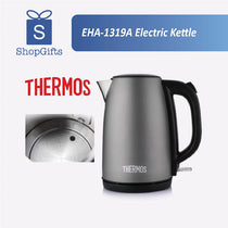 Thermos electric kettle with ShopGifts branding on a white background