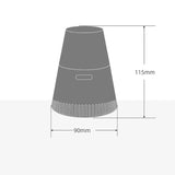 Mineral-inspired aroma speaker with soft mist and ambient glow