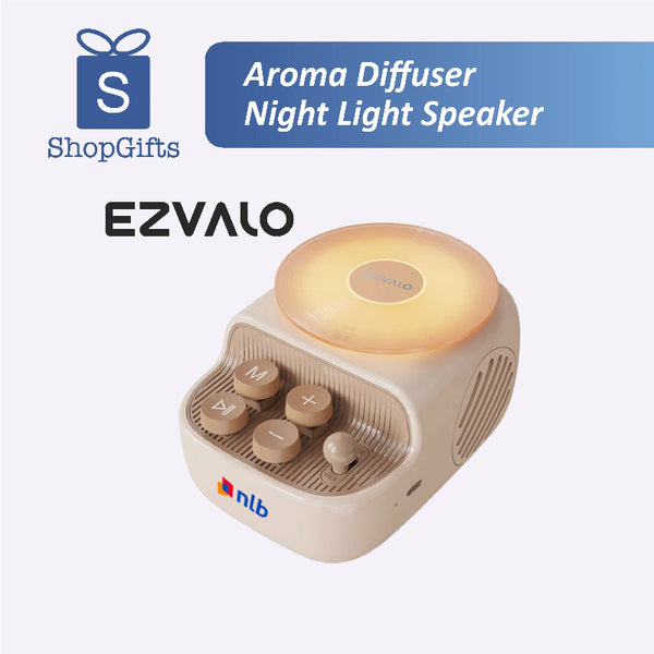 Elegant mist diffuser with ambient light and speaker combo