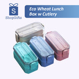 Eco Wheat Lunch Box w Cutlery