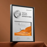 Exclusive Dynamic Sand Wooden Award (IWT 131/132). Combining a sleek wooden frame