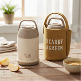 FU TOGO Senmu Vacuum Food Jar With Carry Bag Set