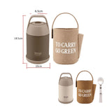 FU TOGO Senmu Vacuum Food Jar With Carry Bag Set