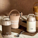 FU TOGO Senmu Vacuum Food Jar With Carry Bag Set