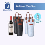 Felt Luxe Wine Tote