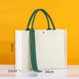 Dimensioning of the Flowy Strap Canvas Tote