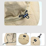 Black Ultra-Lightweight Packable Waterproof Sun Hat with adjustable chin strap and integrated storage pouch_corporate gift