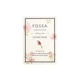 Fossa chocolate packaging with floral design on a white background