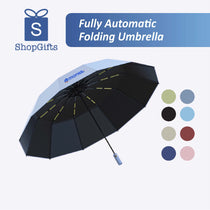 Compact fully automatic folding umbrella for corporate gifting in Singapore