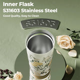 Premium vacuum tumbler featuring Van Gogh artwork by GERM x THE MET, perfect for stylish corporate gifts.