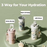 Premium vacuum tumbler featuring Van Gogh artwork by GERM x THE MET, perfect for stylish corporate gifts.