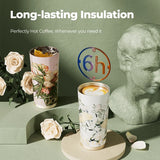 Premium vacuum tumbler featuring Van Gogh artwork by GERM x THE MET, perfect for stylish corporate gifts.